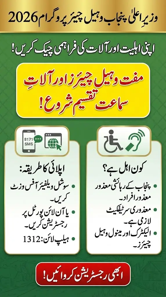 Assistive Devices & Wheelchair Program by Maryam Nawaz Sharif